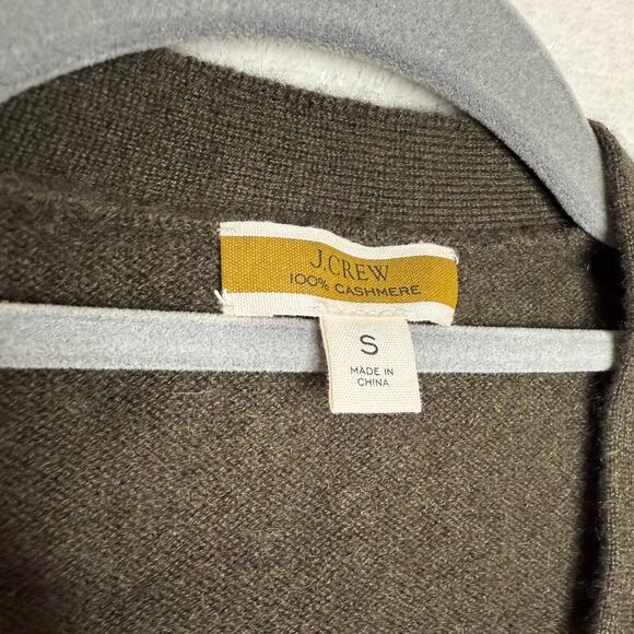 J. Crew Flower Bud Cashmere Button Down Boyfriend Cardigan Sweater Small Cherry - Picture 3 of 7